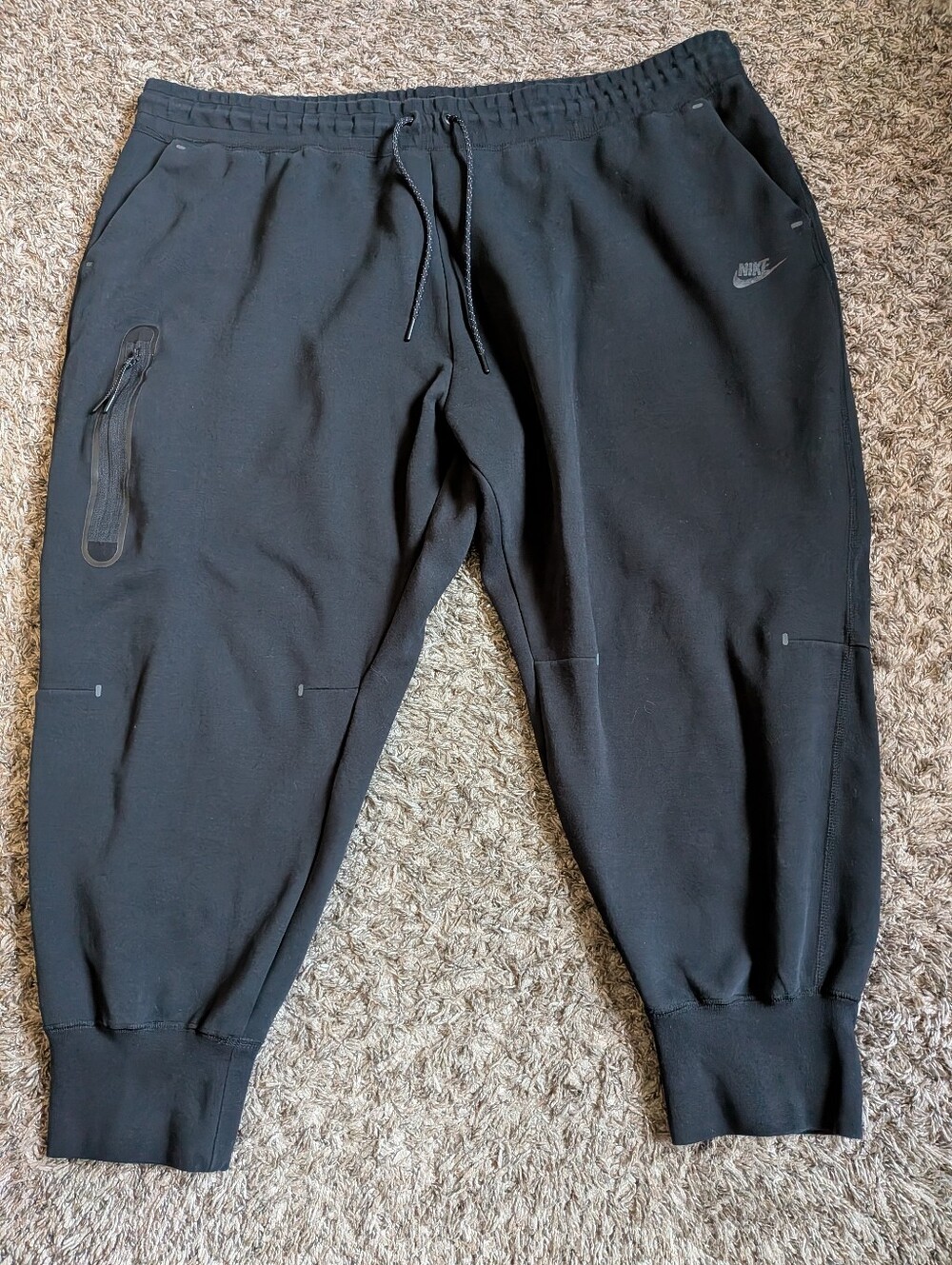 Nike Tech Black Athletic 25" Cotton Blend Jogger Pants Women's Plus 3X